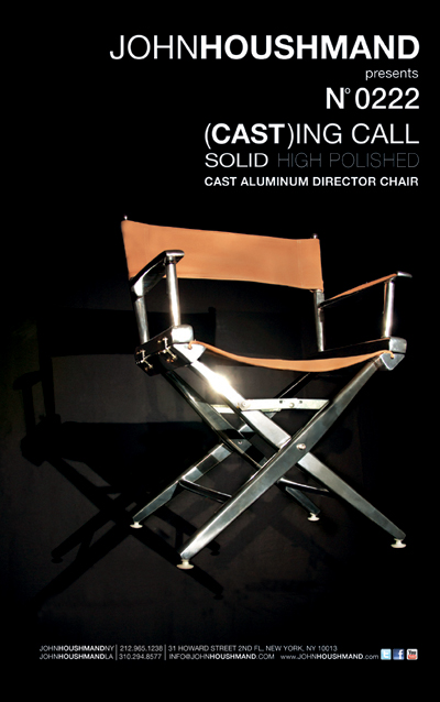 No. 0222 Cast Aluminum Director's Chair 