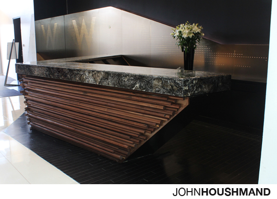 Granite store reception desk