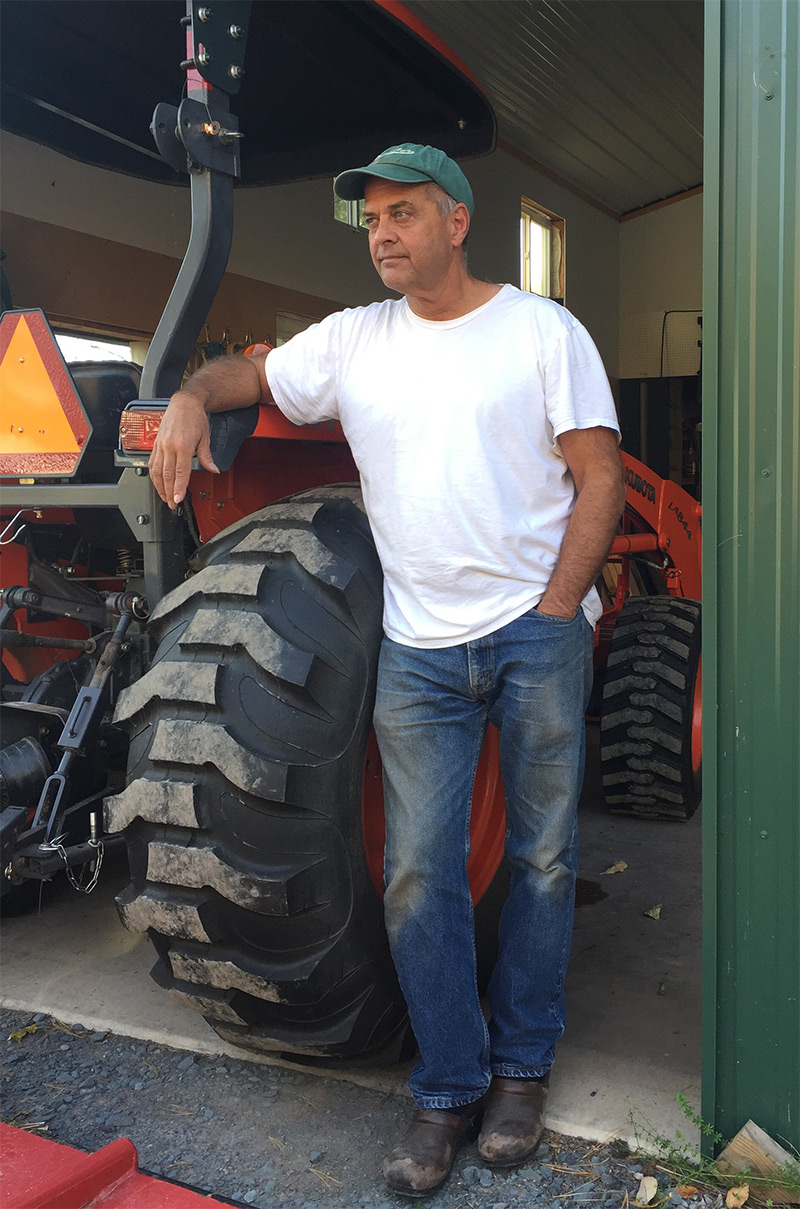 John Houshmand with Tractor
